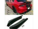 Sport Racing Carbon Fiber Rear Bumper Diffuser Splitter Canard